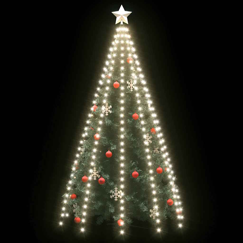 Cordão de luzes árvore de natal 250 luzes LED 250cm branco frio