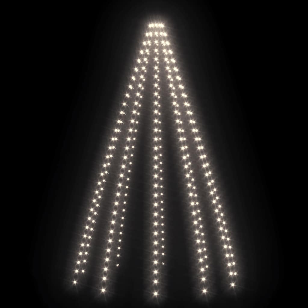 Cordão de luzes árvore de natal 250 luzes LED 250cm branco frio