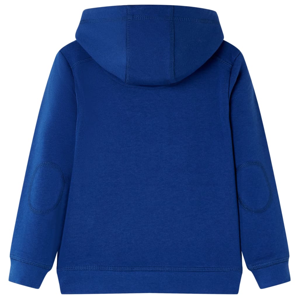 Sweatshirt para criança com capuz azul-escuro 116