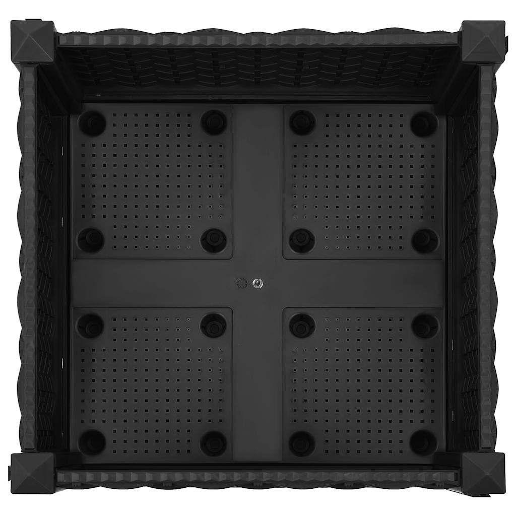 Canteiro elevado 40x40x23 cm polipropileno