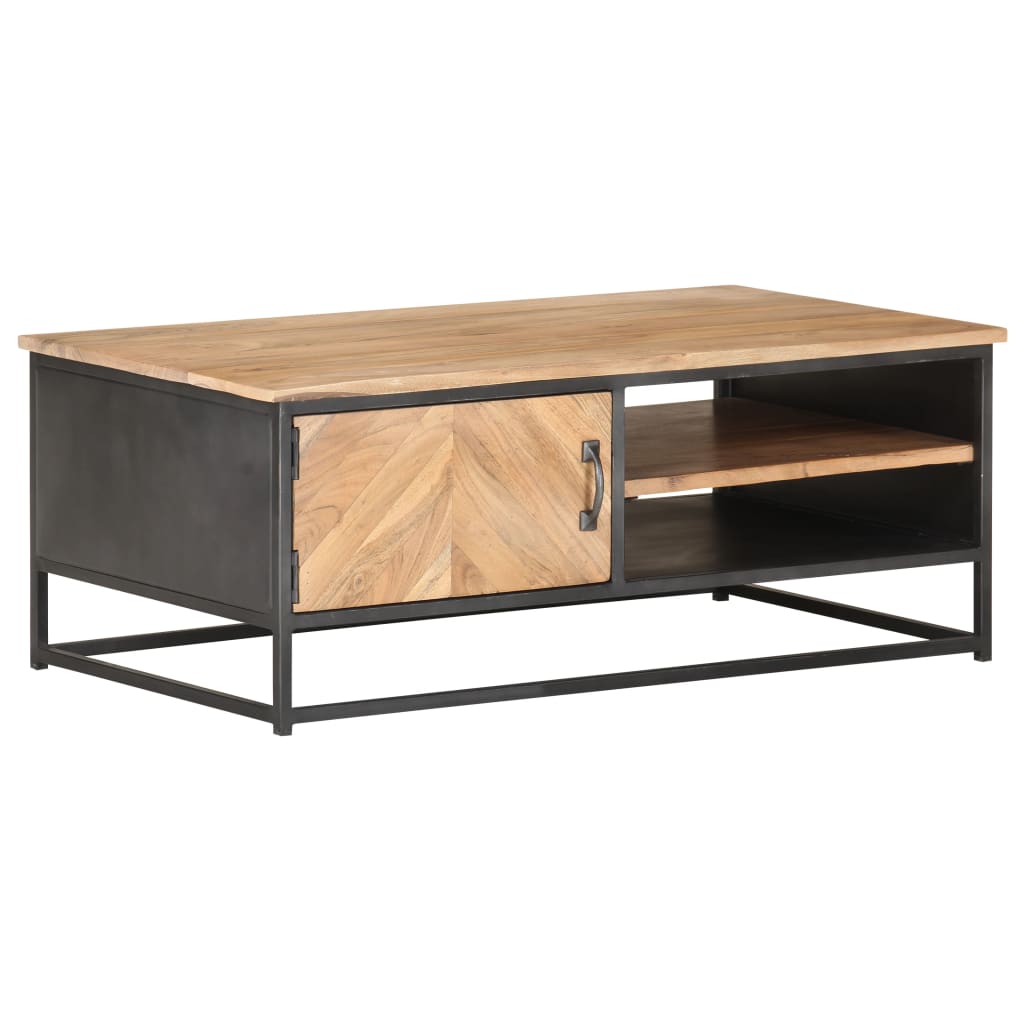Mesa de centro 90x50x35 cm madeira de acácia maciça