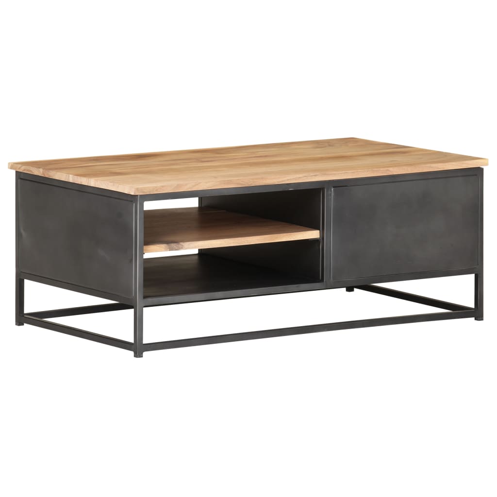 Mesa de centro 90x50x35 cm madeira de acácia maciça