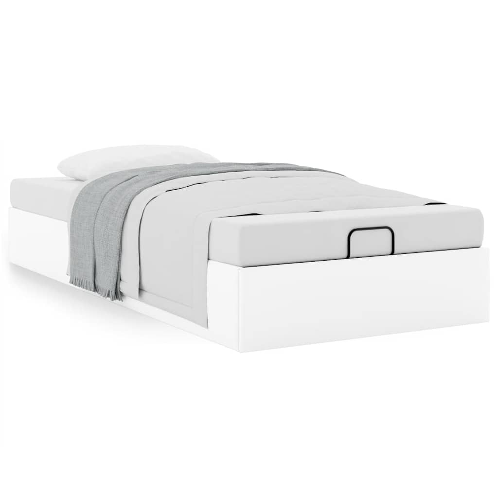 Estrutura de cama otomana sem colchão 90x190 cm branco