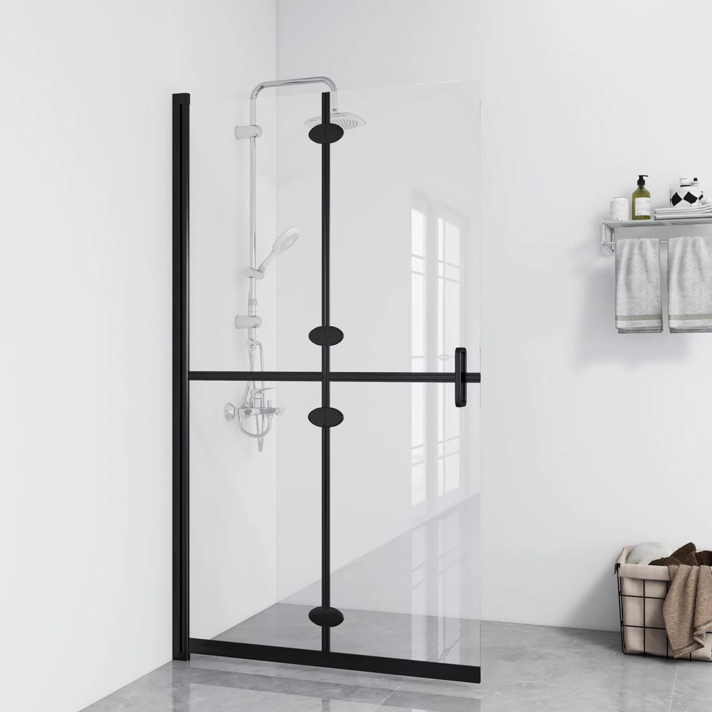Divisória chuveiro dobrável 120x190 cm vidro transparente esg