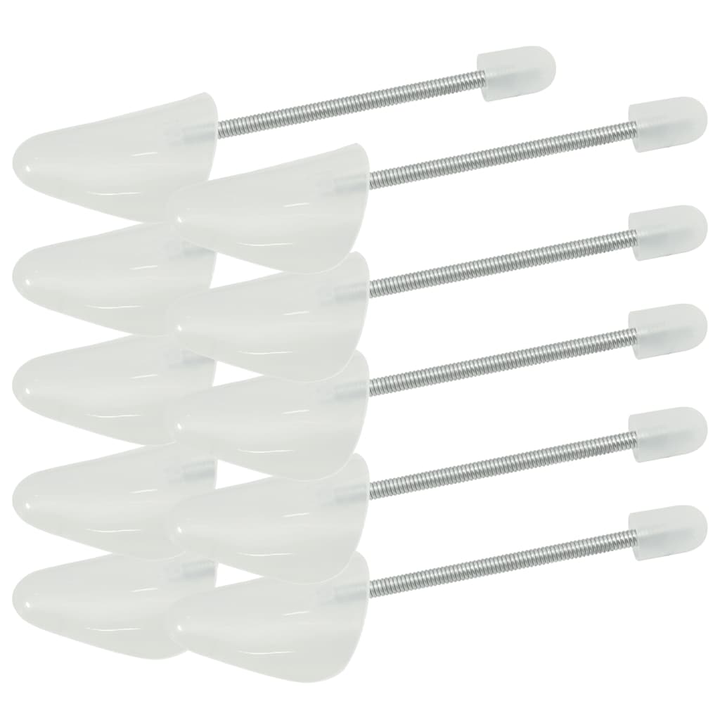 Tensores de calçado 5 pares eu 38-44 plástico branco