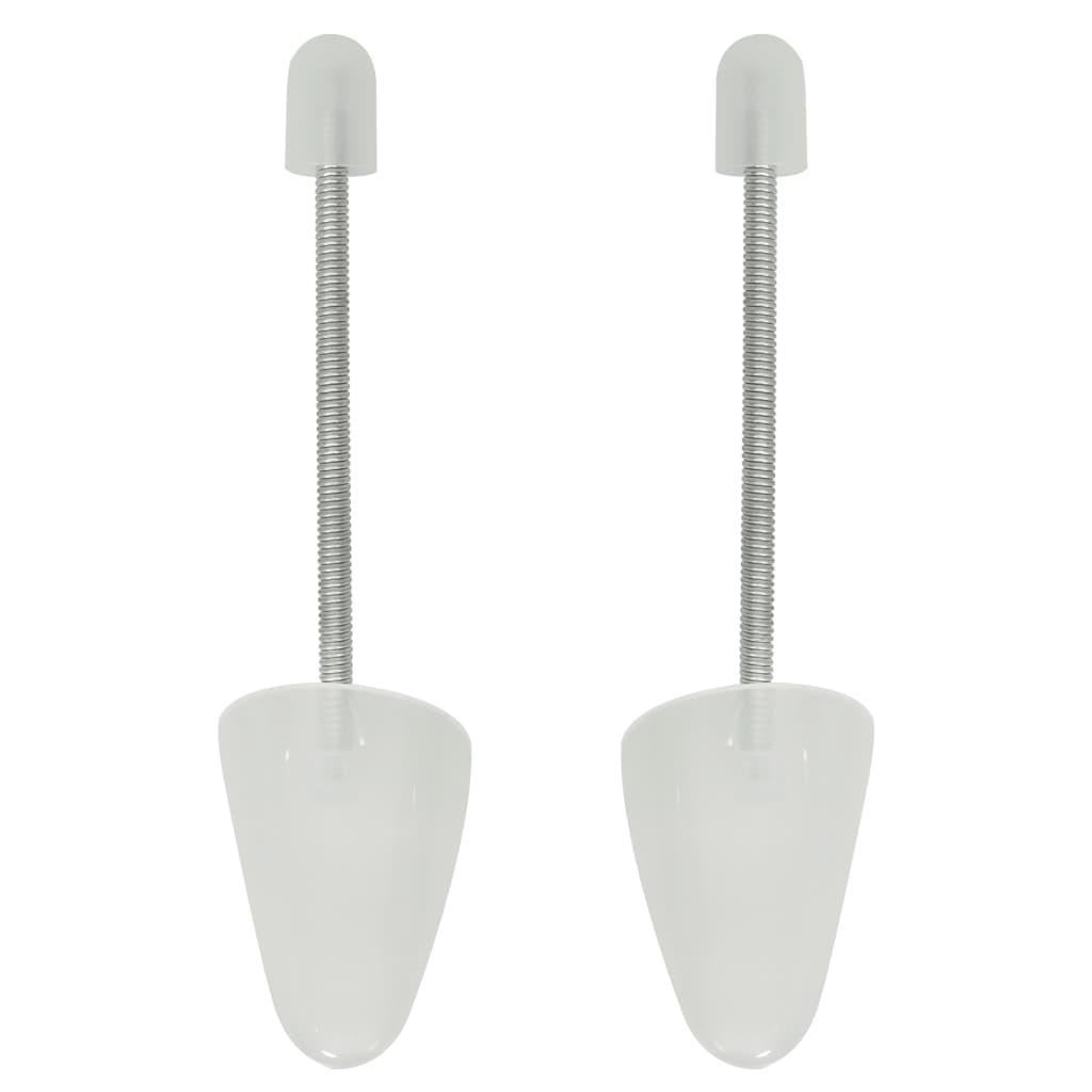 Tensores de calçado 5 pares eu 38-44 plástico branco