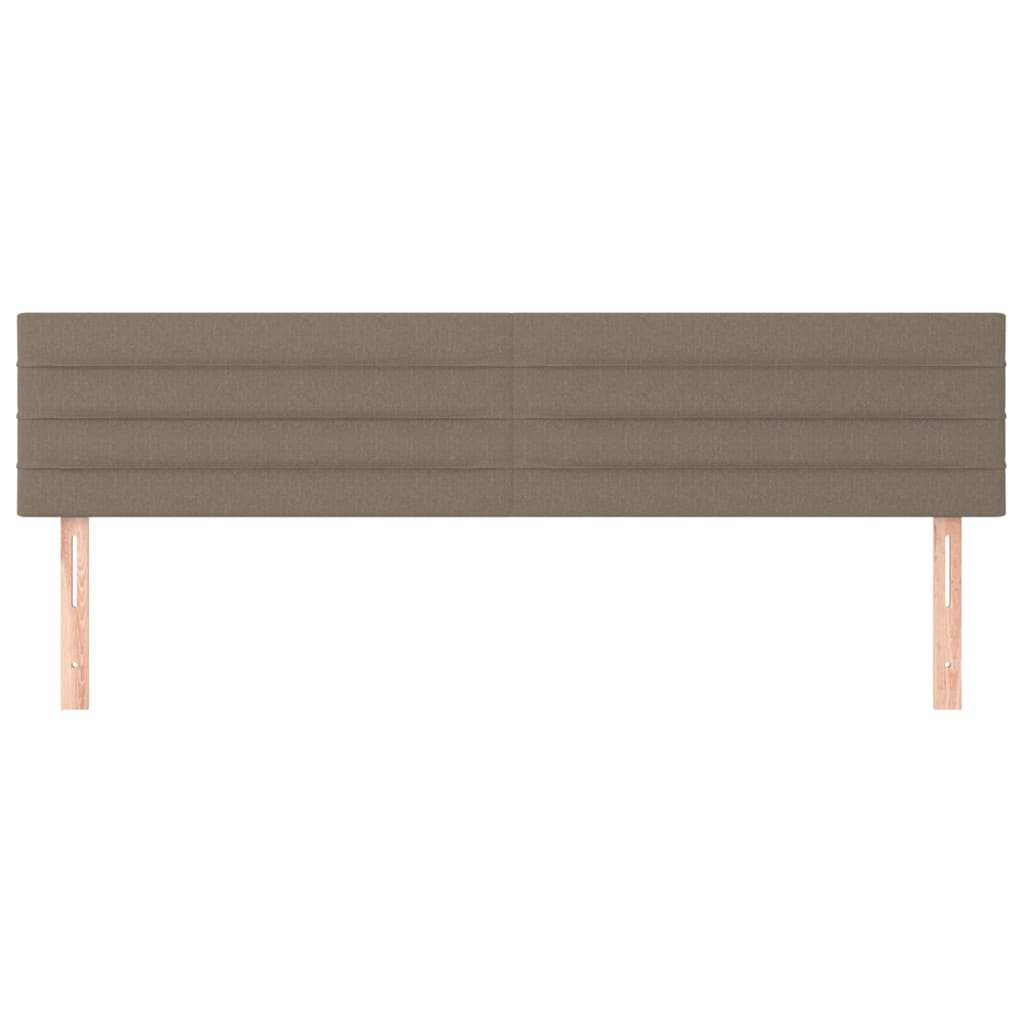 Cabeceiras cinzento-acastanhado 200x5x78/88 cm tecido