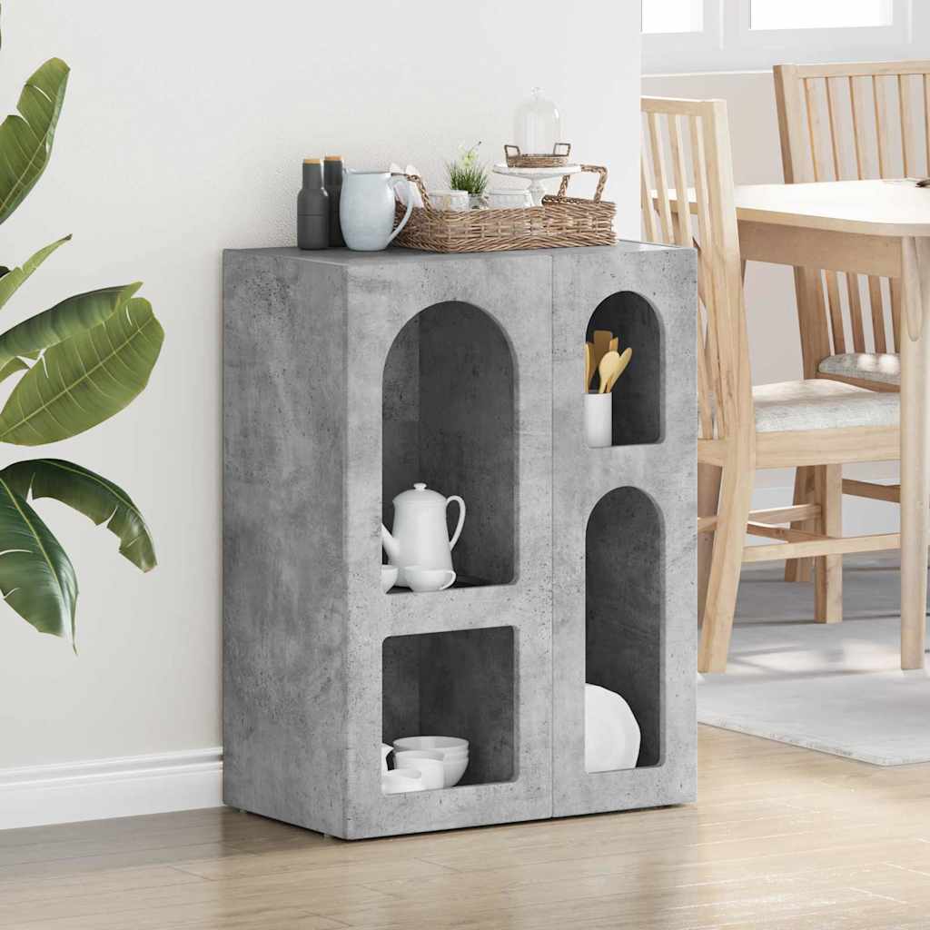 Buffet elst cinzento 59 x 35 x 80.5 cm derivados de madeira