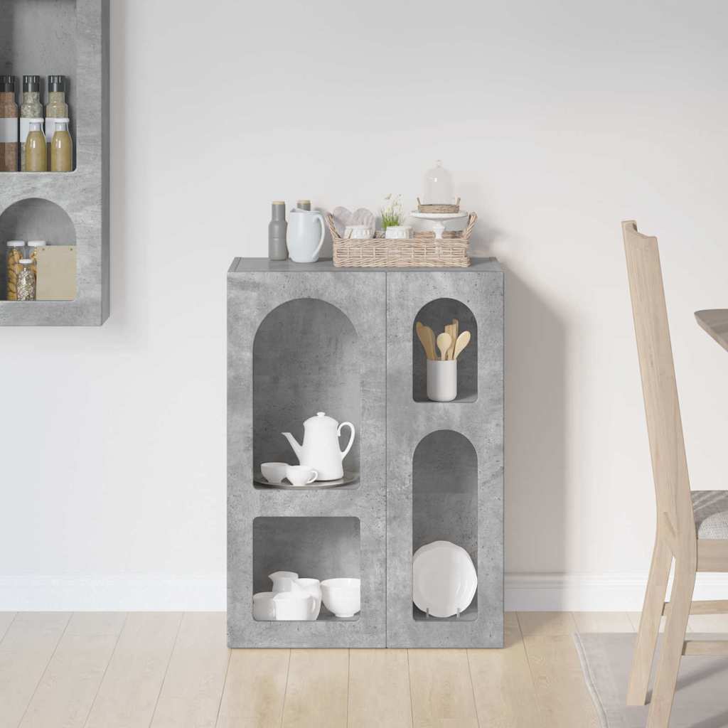 Buffet elst cinzento 59 x 35 x 80.5 cm derivados de madeira