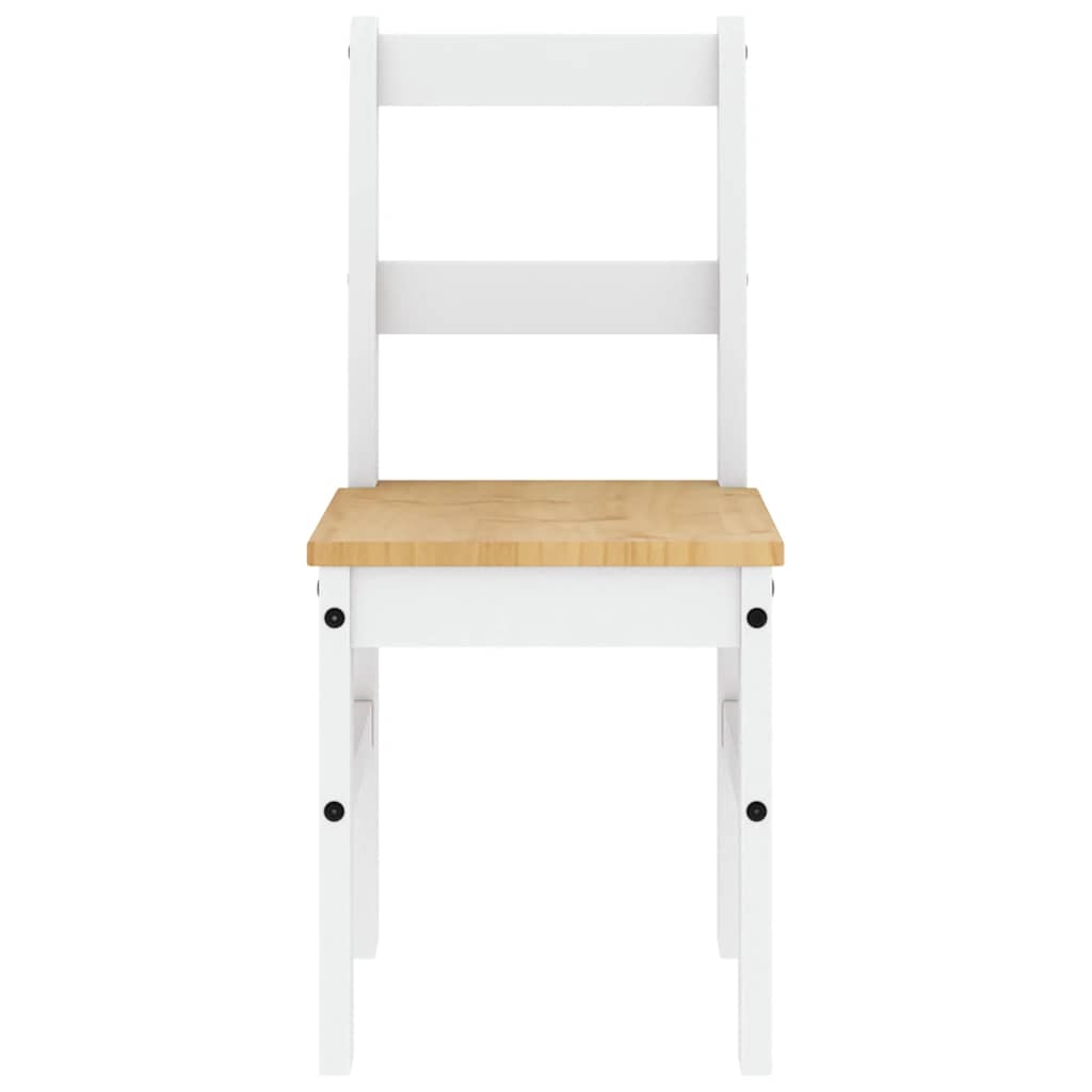 Cadeiras de jantar 2 pcs panama 40x46x90 cm pinho maciço branco