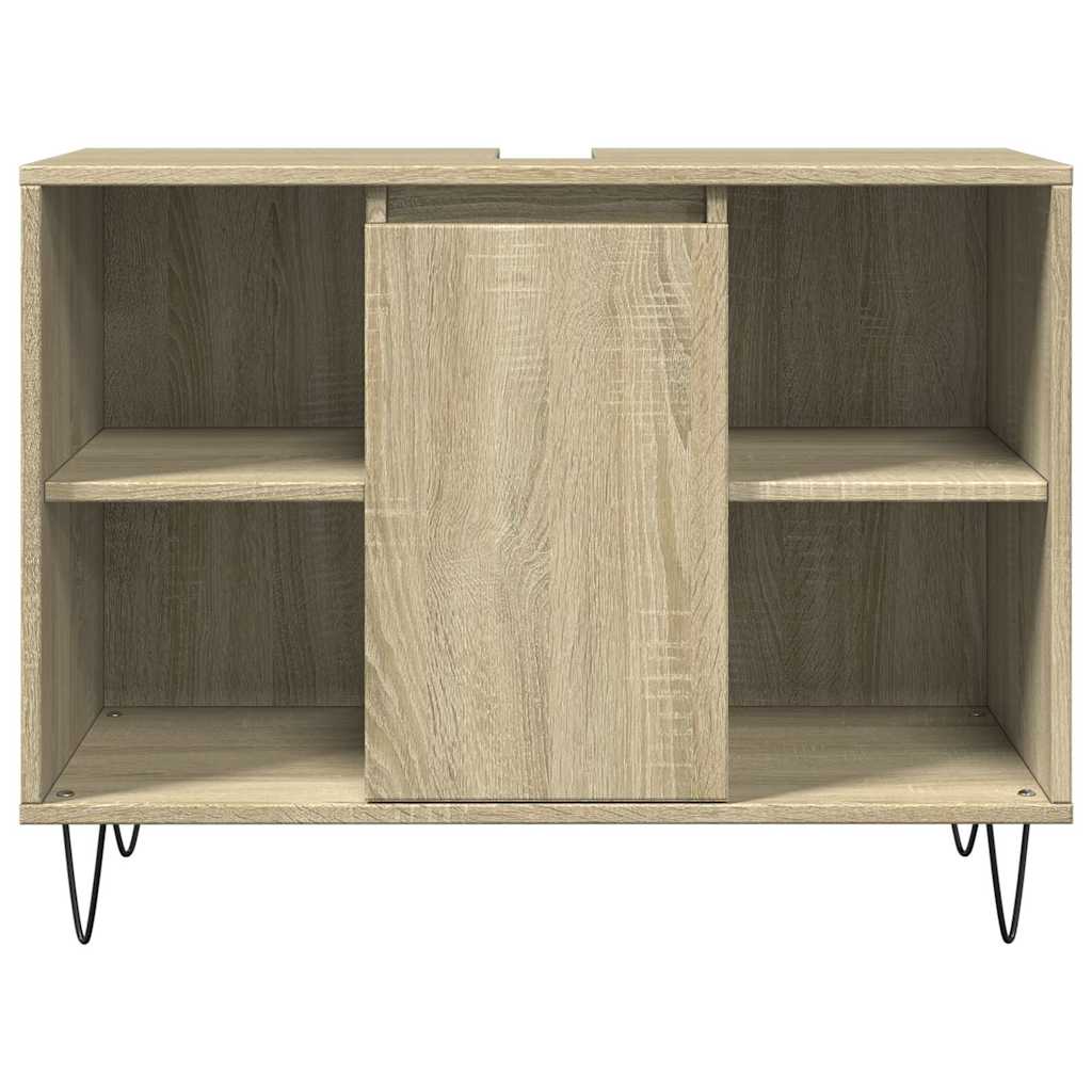 Armário p/ casa banho 80x33x60cm deriv. madeira carvalho sonoma