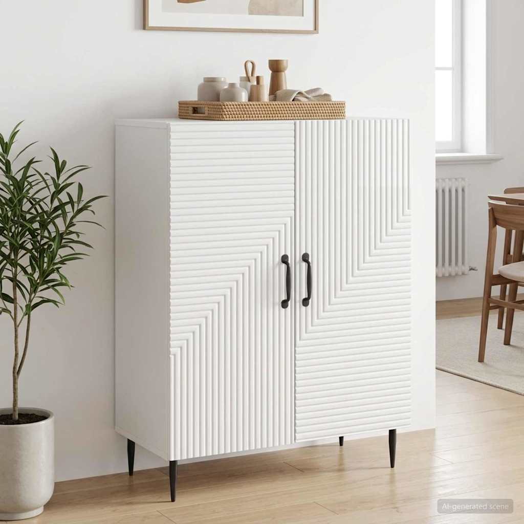 Buffet branco brilhante 66 x 34,5 x 89,5 cm