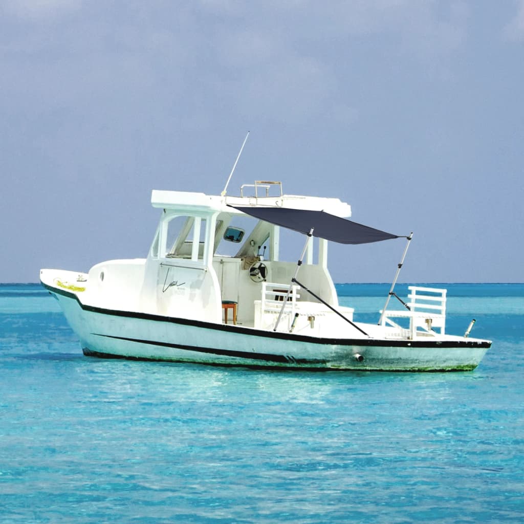 Extensão de toldo em t 170x208x(115-183) cm azul-marinho