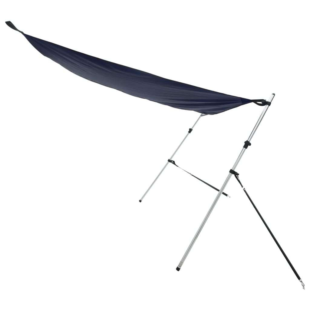 Extensão de toldo em t 170x208x(115-183) cm azul-marinho