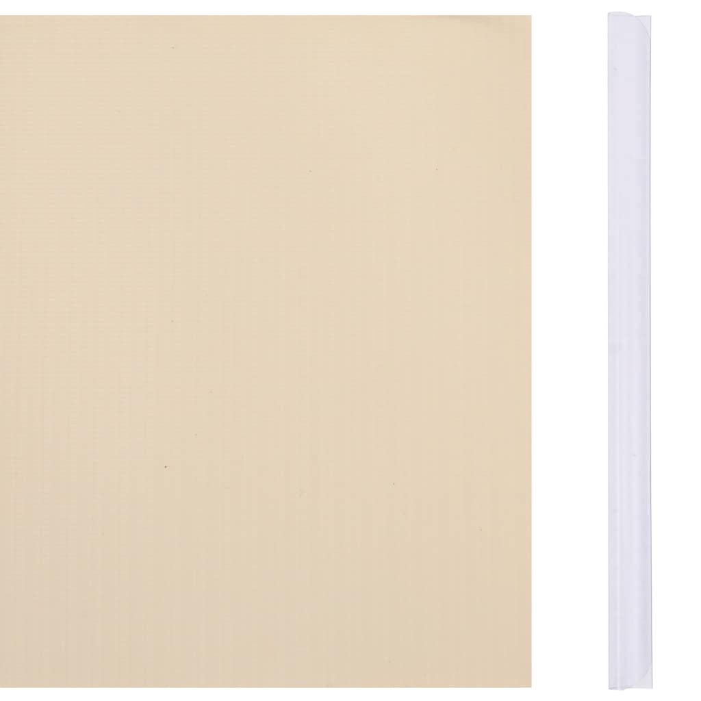 Painel de privacidade para jardim 35x0,19 m PVC creme
