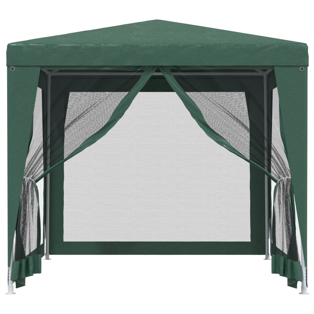 Tenda festas c/ 4 paredes laterais em rede 2,5x2,5 m pead verde
