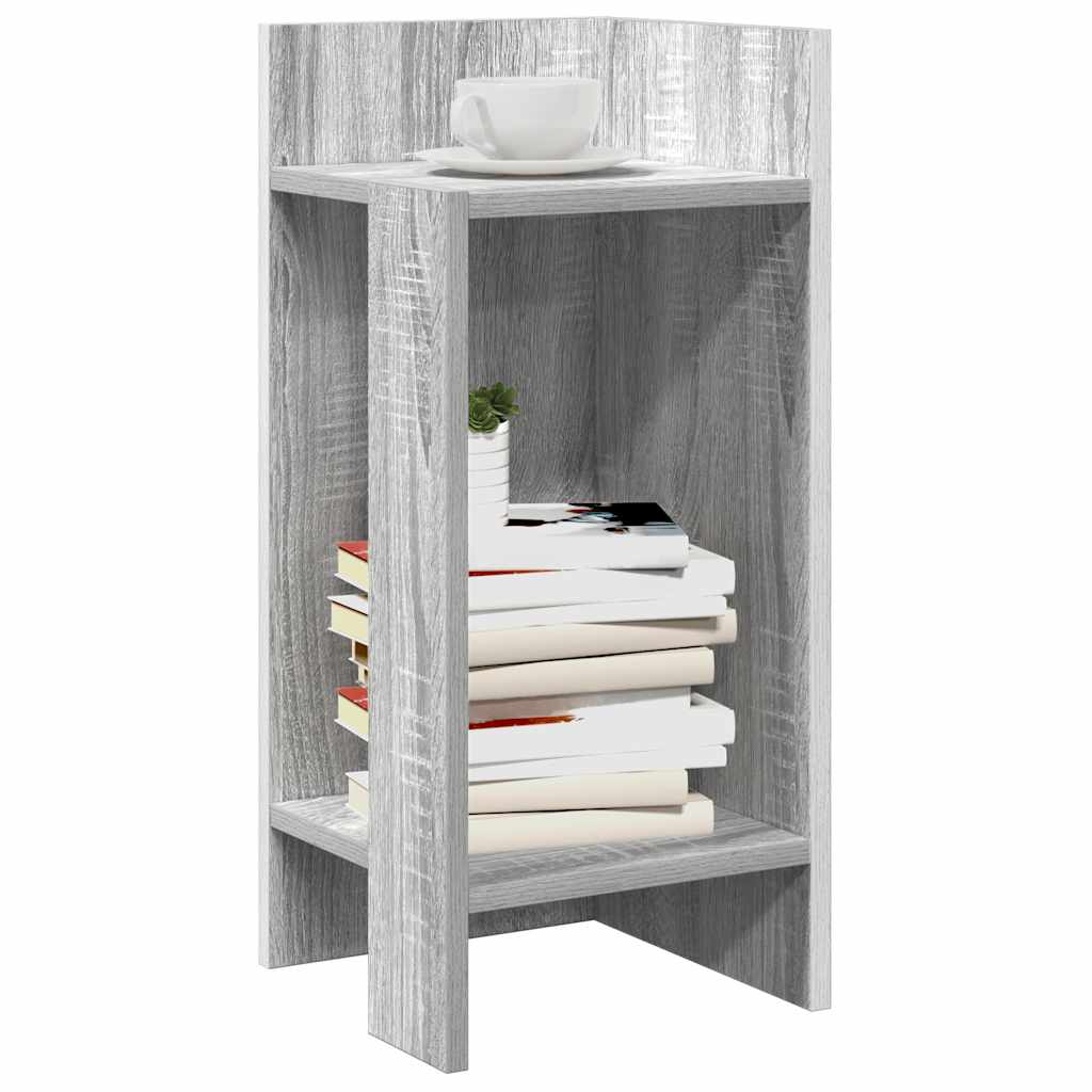 Mesas laterais 2 pcs prateleira 110x50x103 cm cinza sonoma