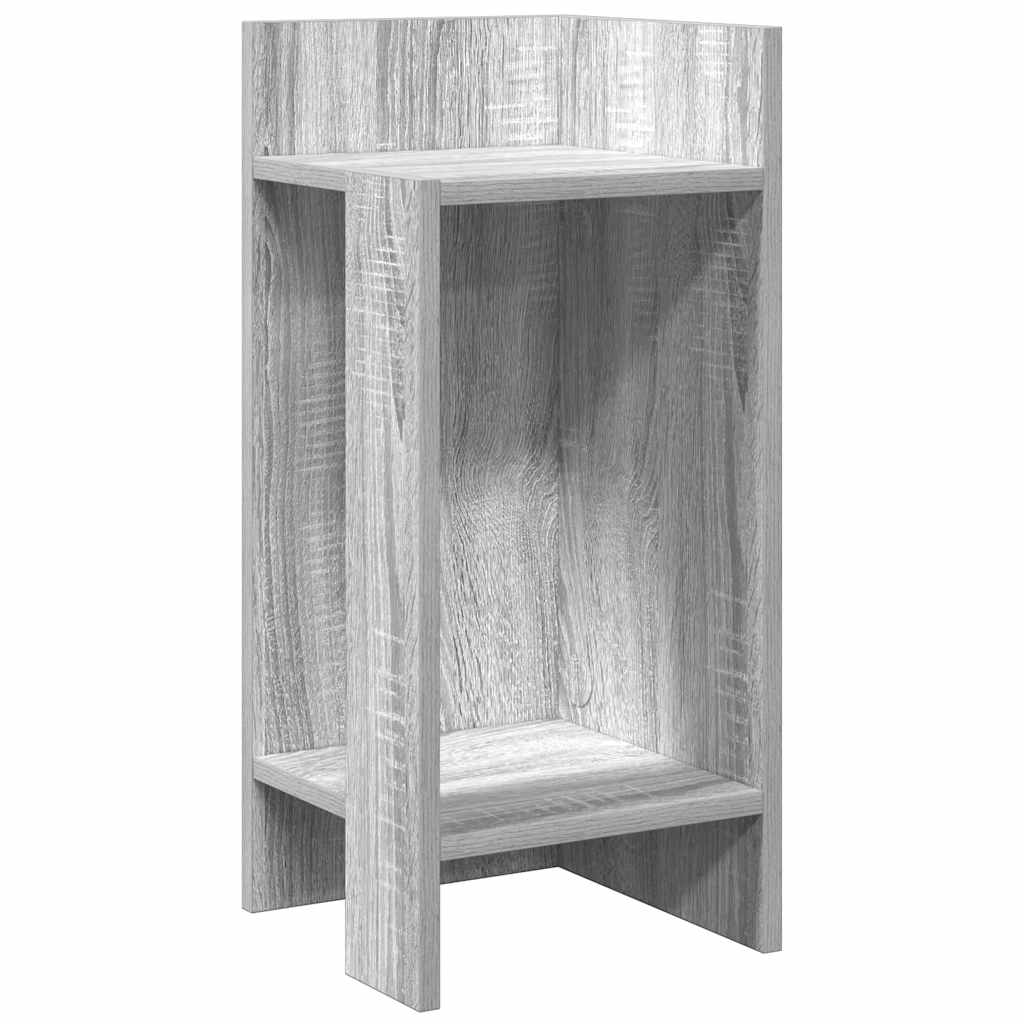 Mesas laterais 2 pcs prateleira 110x50x103 cm cinza sonoma