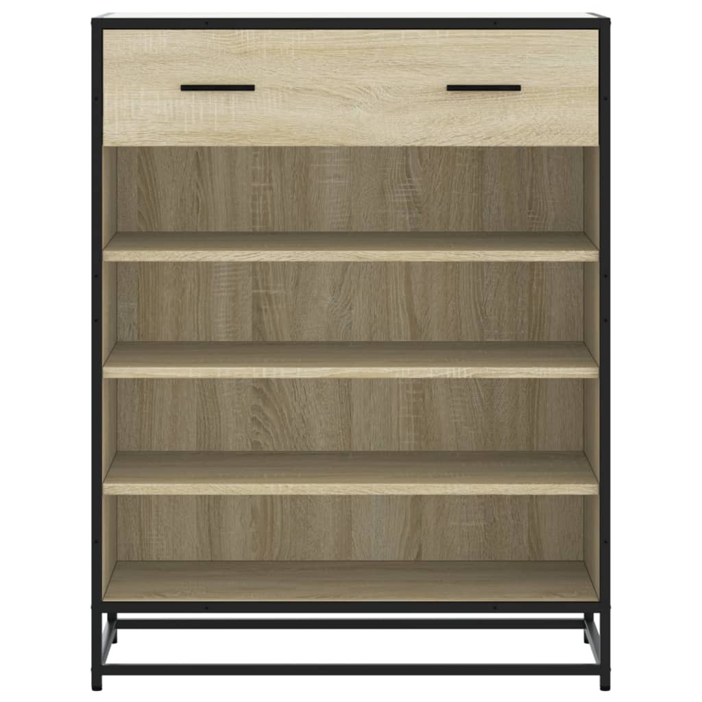 Sapateira 75x38x97,5 cm deriv. de madeira/metal carvalho sonoma