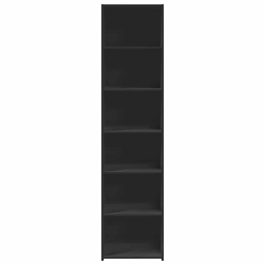 Armário alto 45x41x185 cm derivados de madeira preto