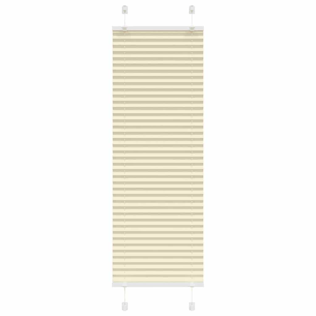 Creme plissada cega 45x150 cm largura tecido 44,4 cm poliéster