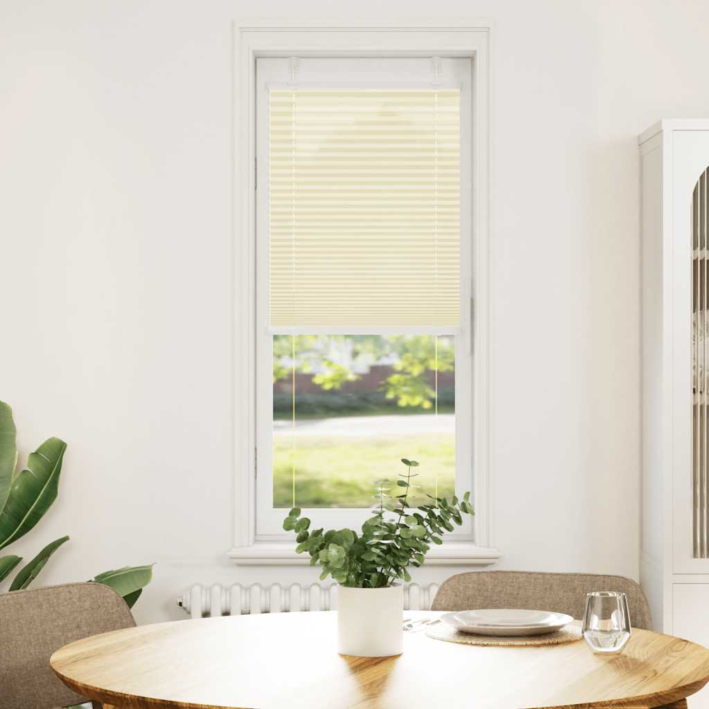Creme plissada cega 45x150 cm largura tecido 44,4 cm poliéster