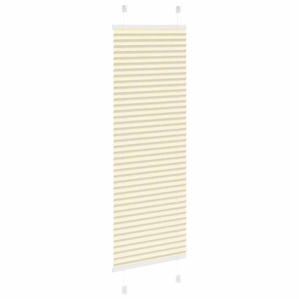 Creme plissada cega 45x150 cm largura tecido 44,4 cm poliéster