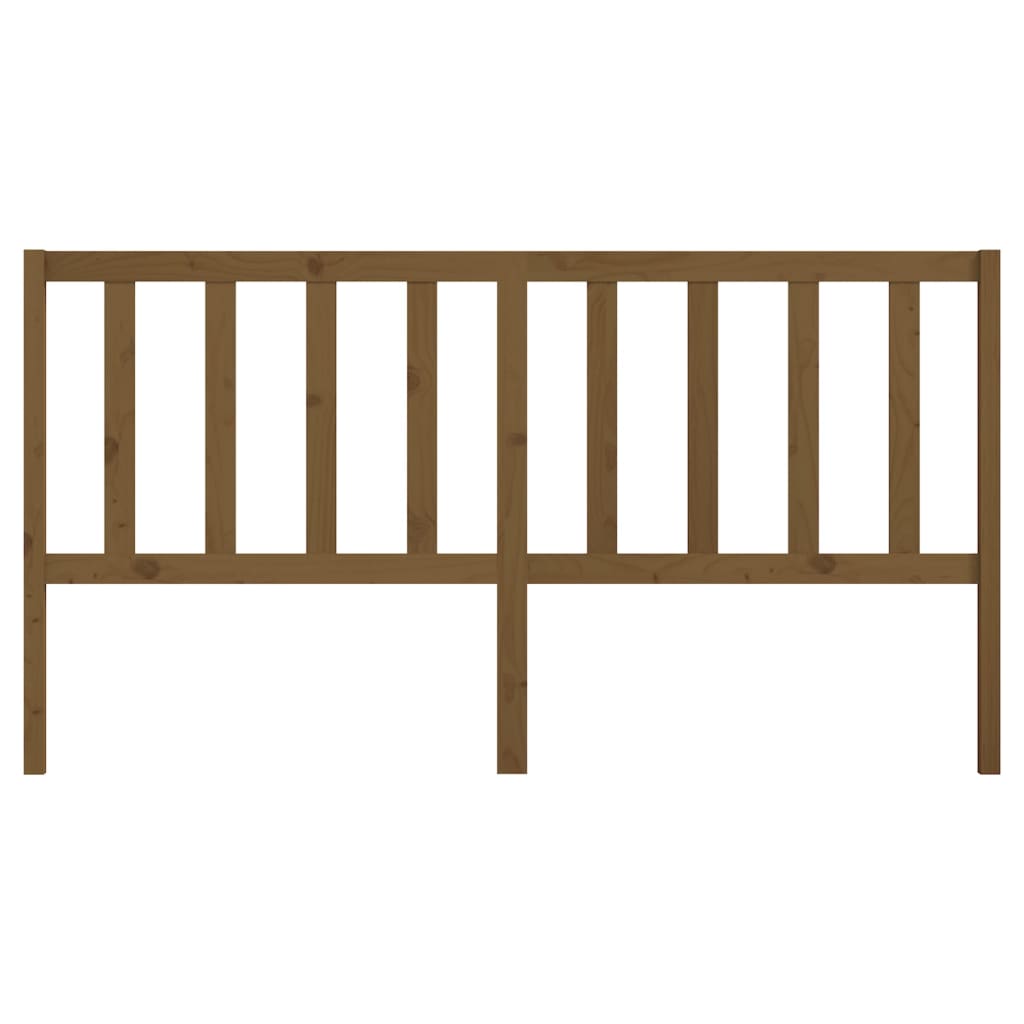Cabeceira de cama 186x4x100 cm pinho maciço castanho mel