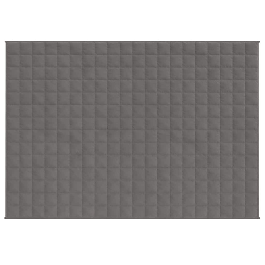 Manta pesada 7 kg 150x200 cm tecido cinza