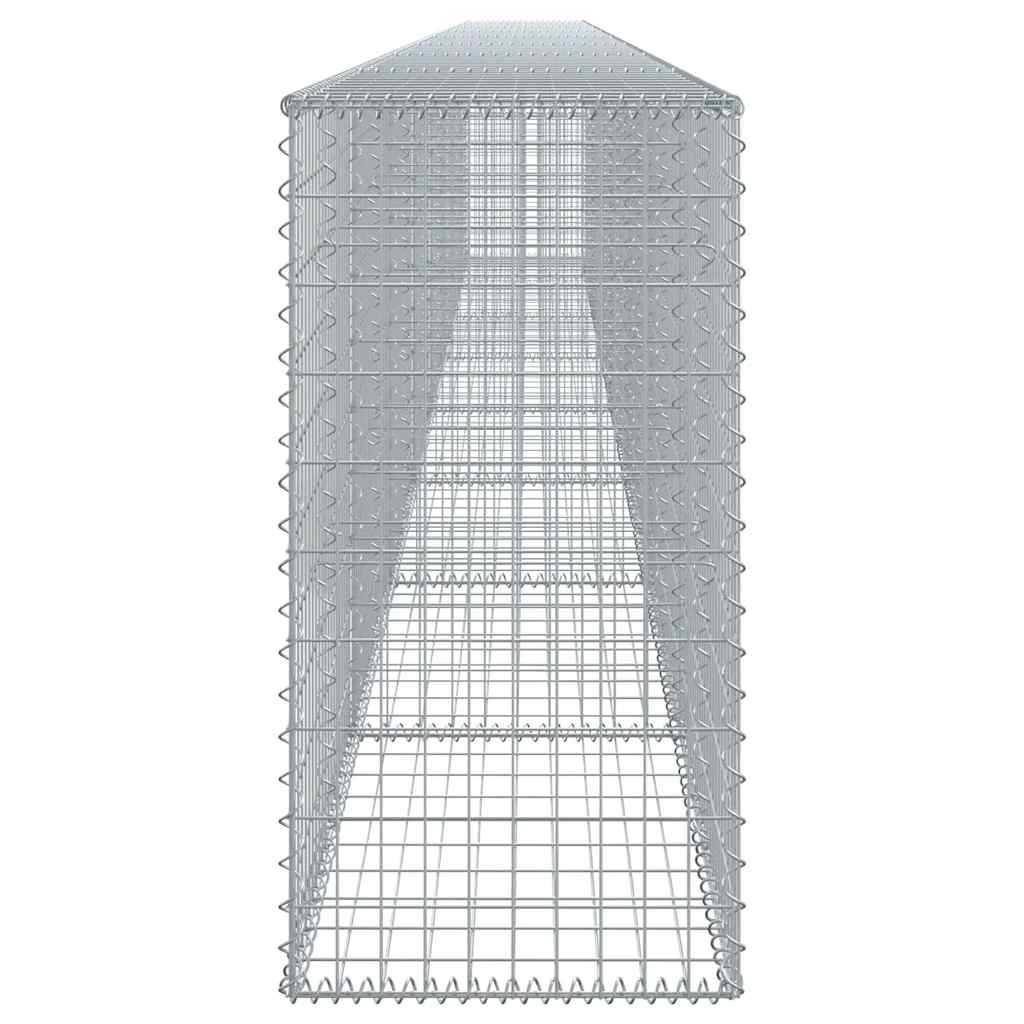Cesto gabião com cobertura 800x50x100 cm ferro galvanizado