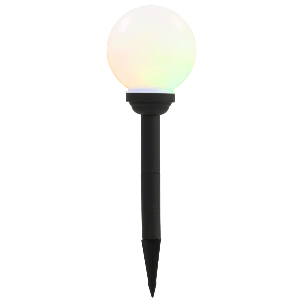 Candeeiro solar de exterior LED 8 pcs esférico 15 cm RGB
