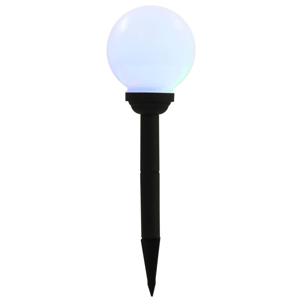 Candeeiro solar de exterior LED 8 pcs esférico 15 cm RGB
