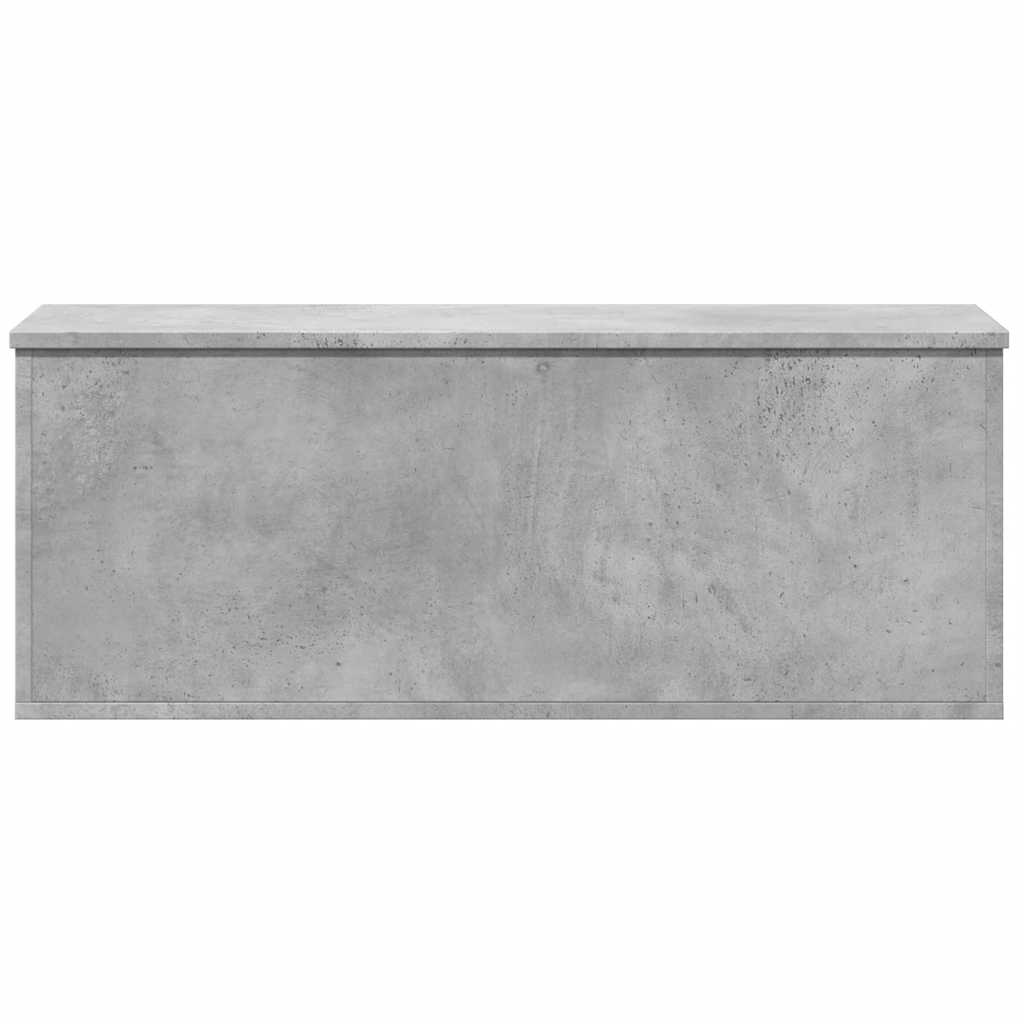 Caixa de arrumação 90x35x35 cm derivados madeira cinza cimento
