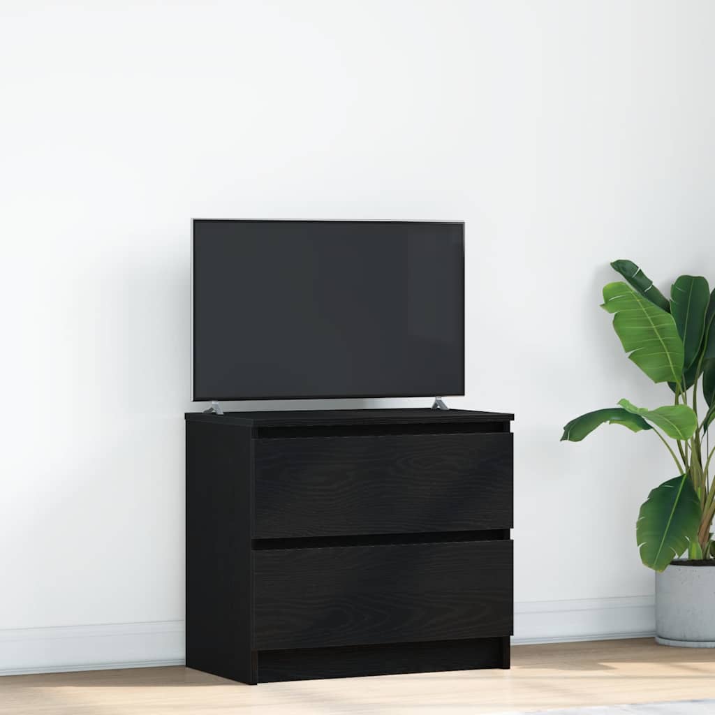 Móvel de TV 60x35x54 cm derivados de madeira preto