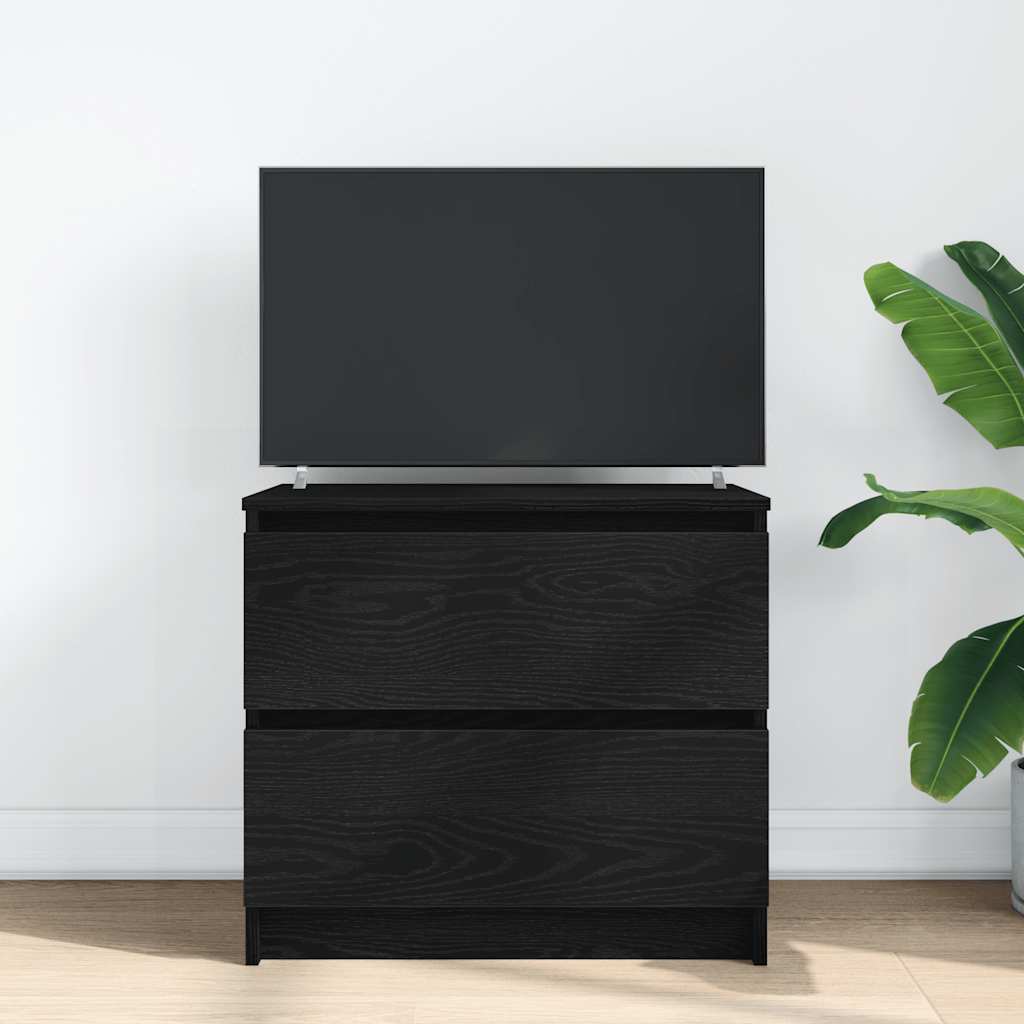 Móvel de TV 60x35x54 cm derivados de madeira preto