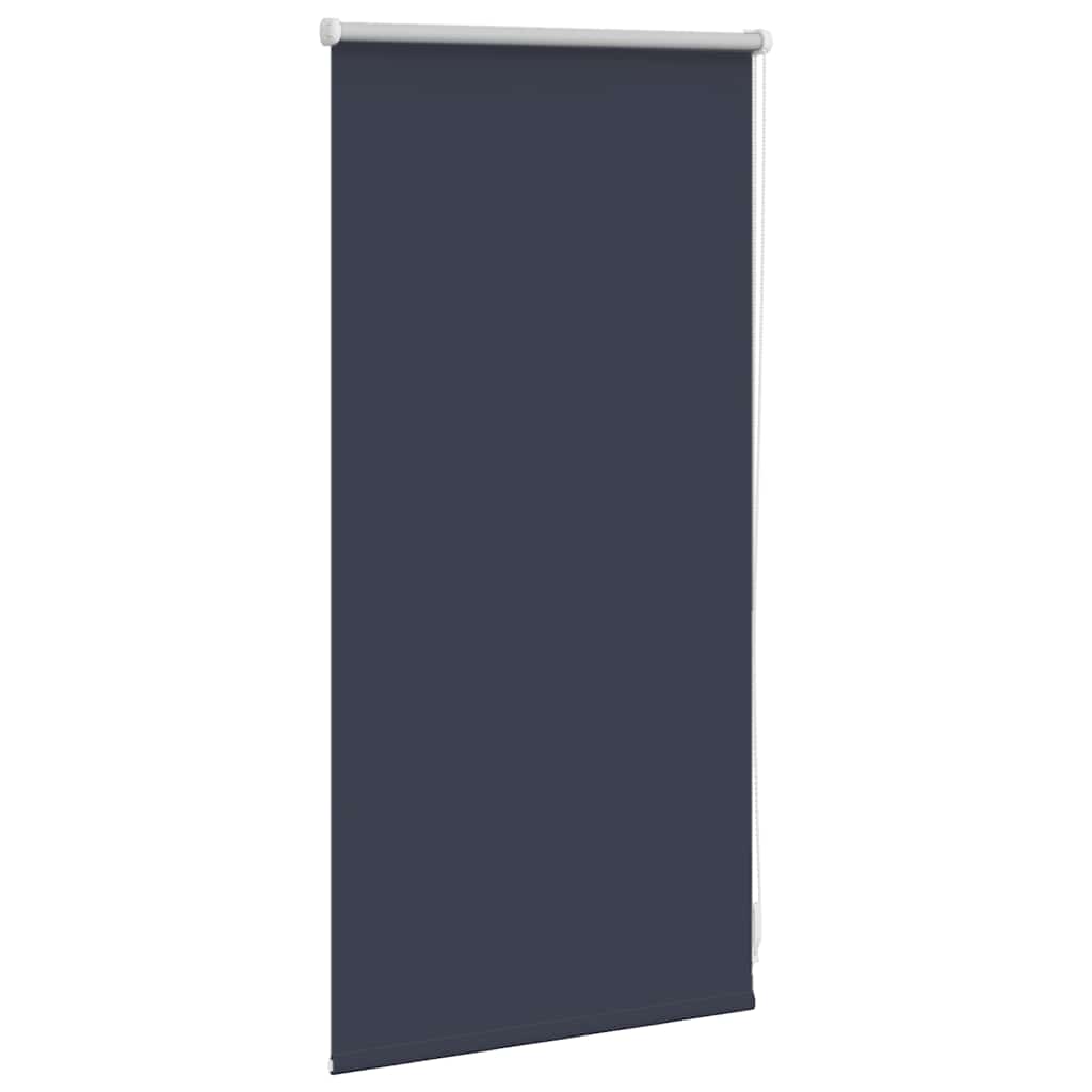 Cortina de rolo blackout, 44,4 x 100 cm, largura do tecido 40 cm, cor azul marinho.