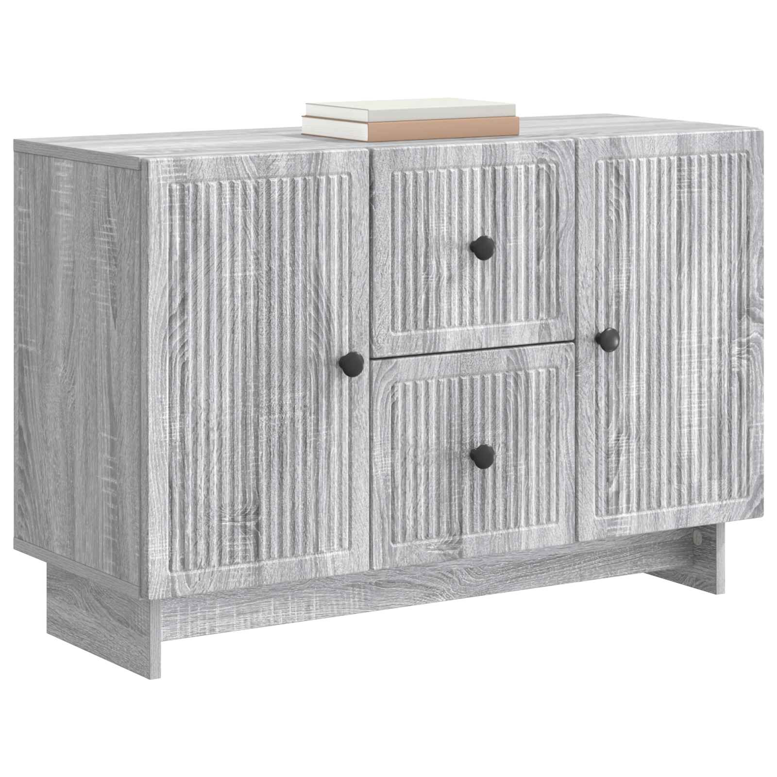 Buffet sonoma cinzento 89 x 34,5 x 60 cm derivados de madeira