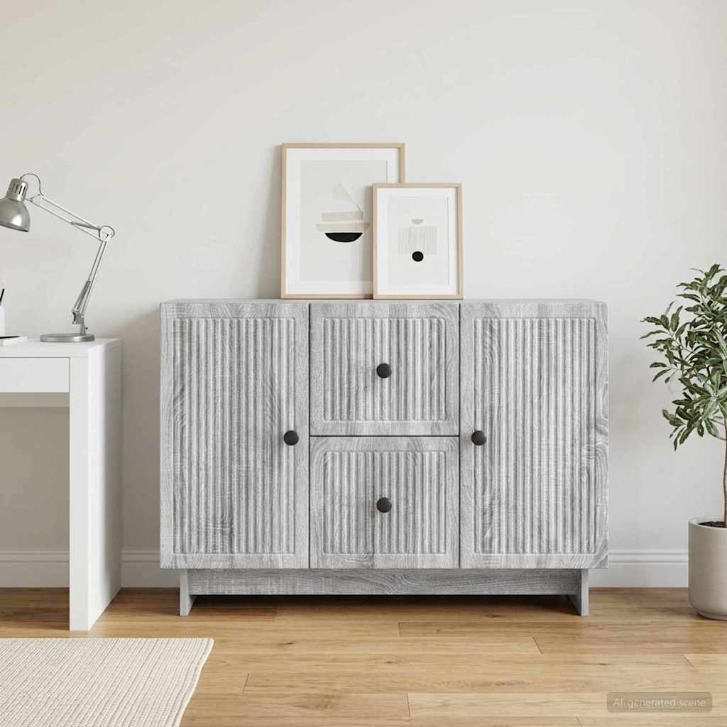 Buffet sonoma cinzento 89 x 34,5 x 60 cm derivados de madeira