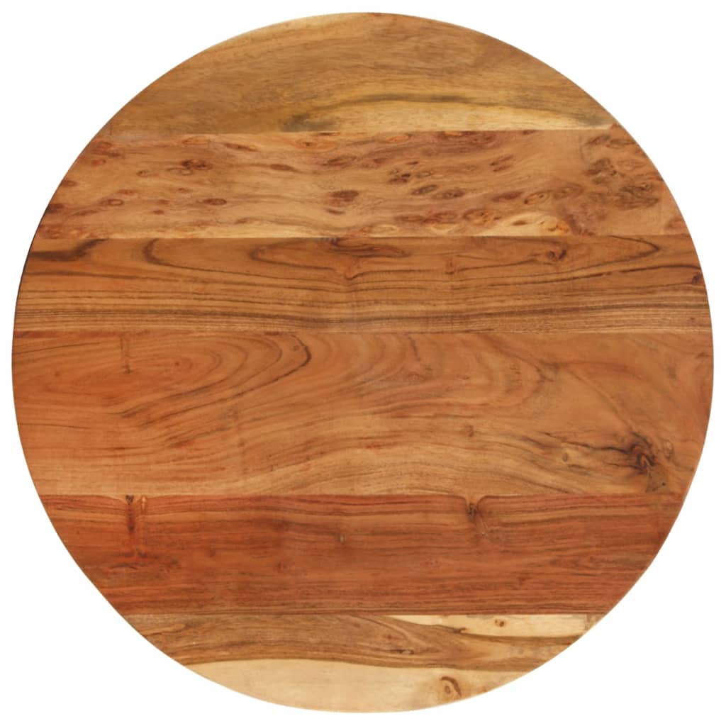 Mesa de apoio 60x(42-62) cm acácia maciça e ferro fundido