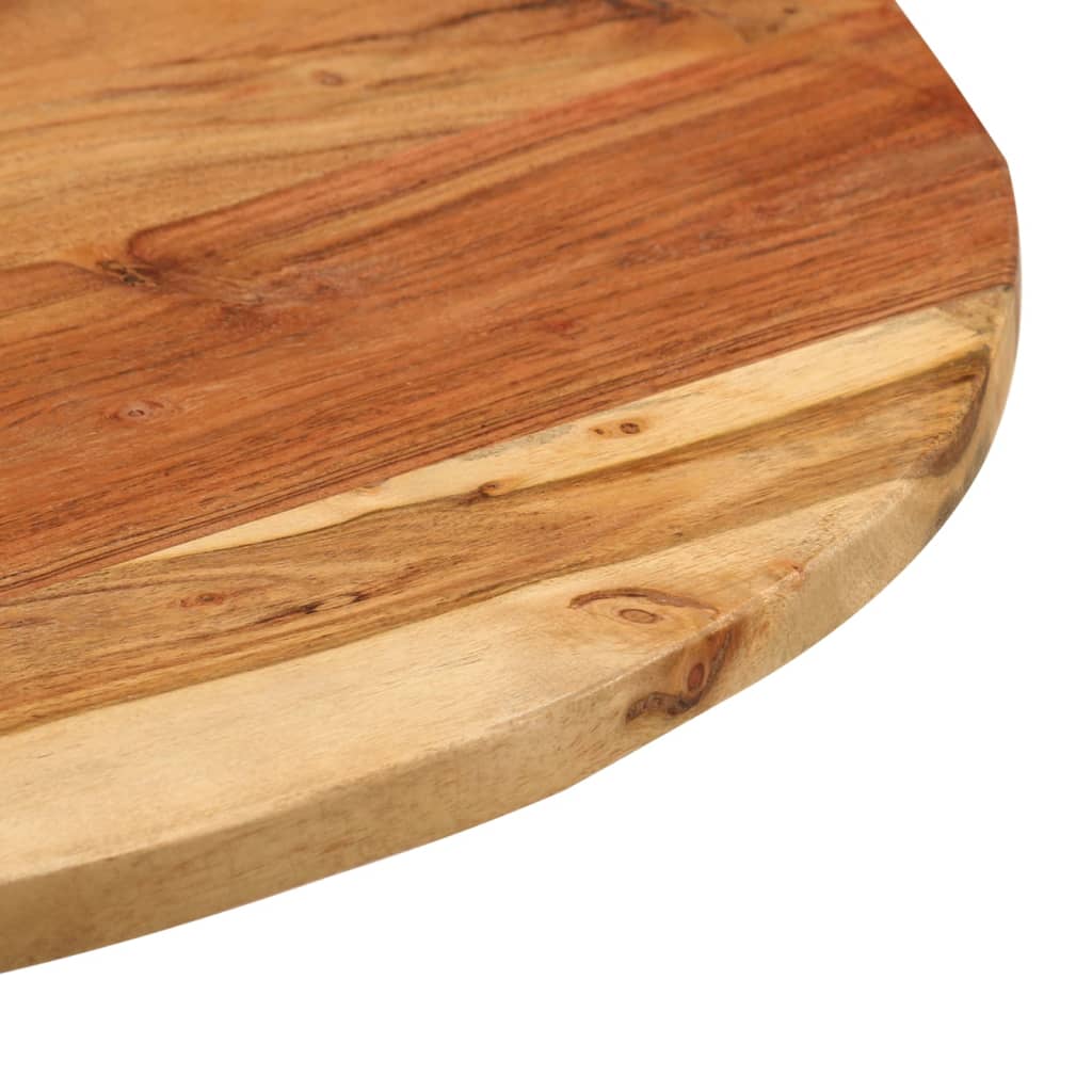 Mesa de apoio 60x(42-62) cm acácia maciça e ferro fundido