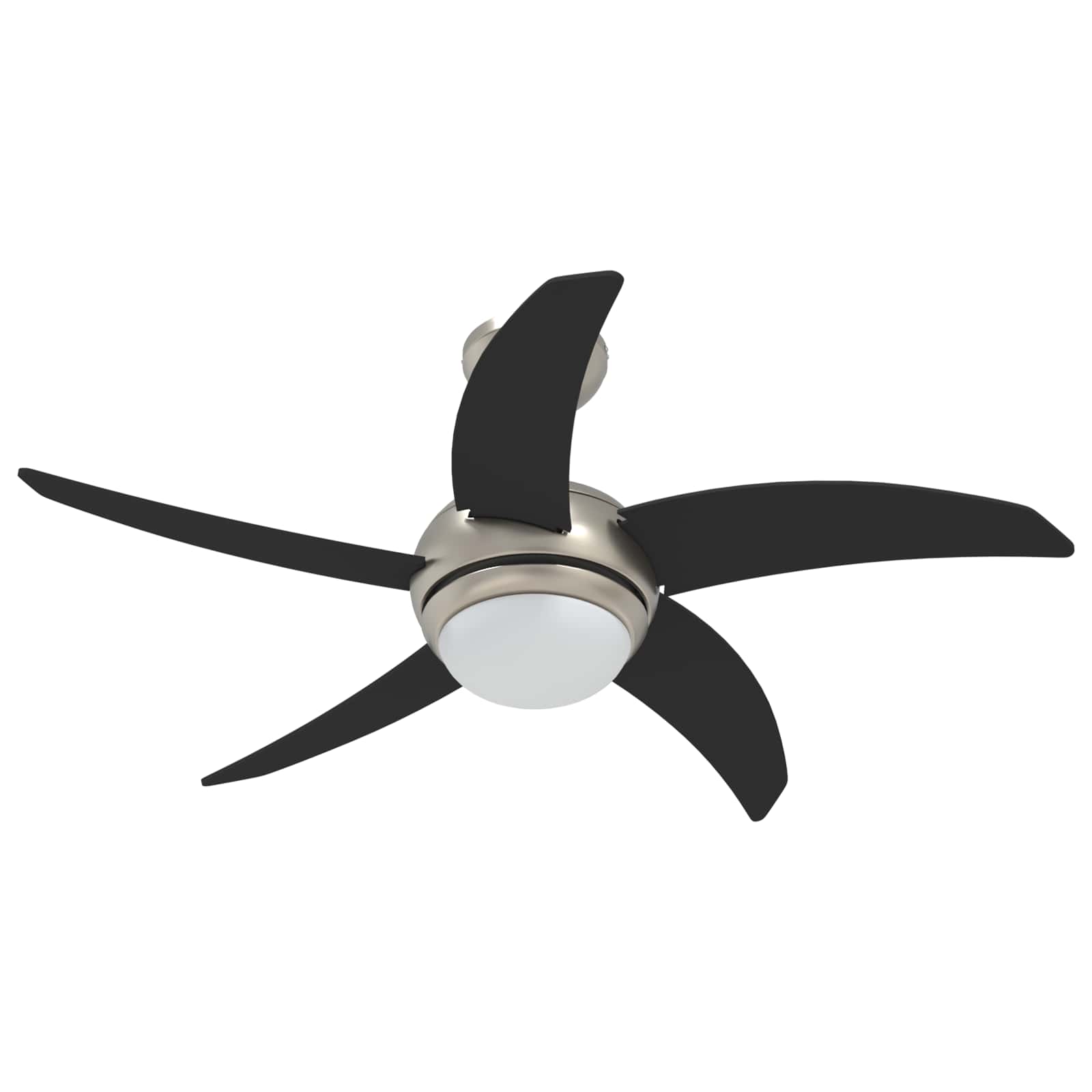 Ventoinha de teto com luz e controle remoto ø 110 cm preto