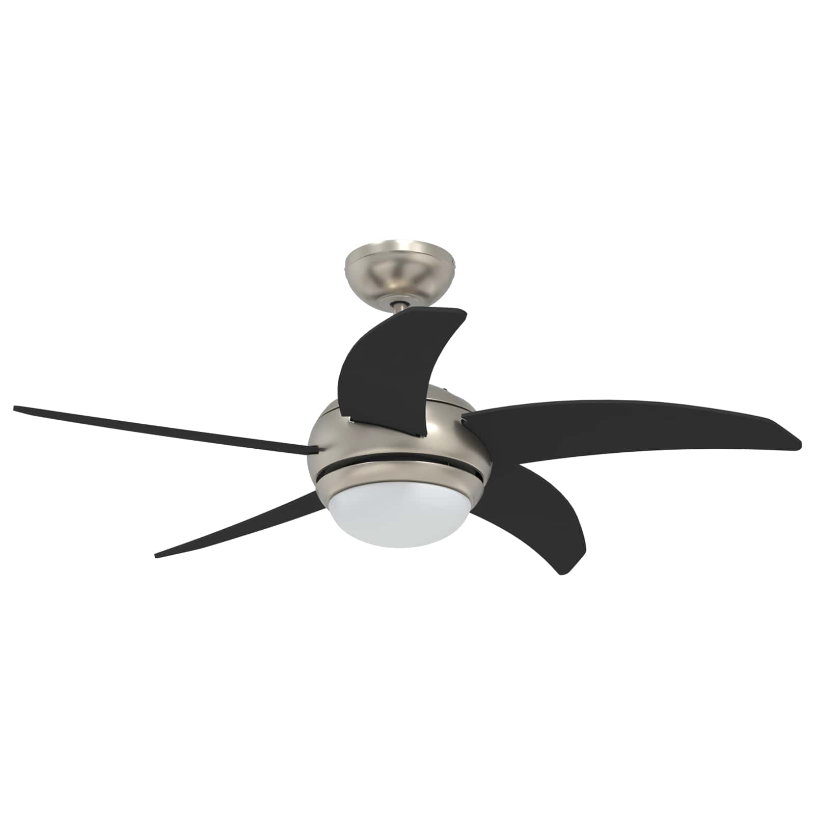 Ventoinha de teto com luz e controle remoto ø 110 cm preto