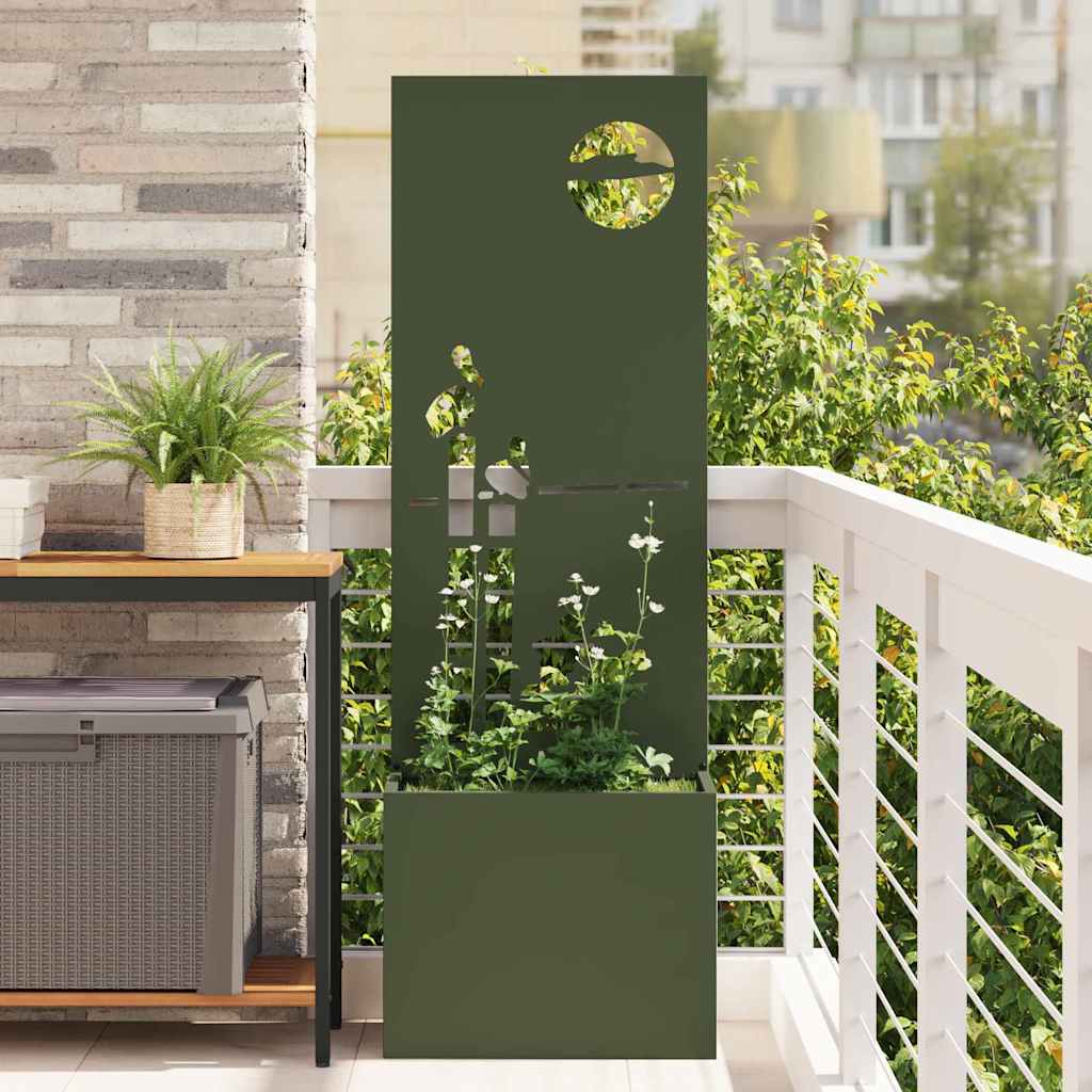 Tela de privacidade para jardim verde-oliva 50 x 32 x 150 cm