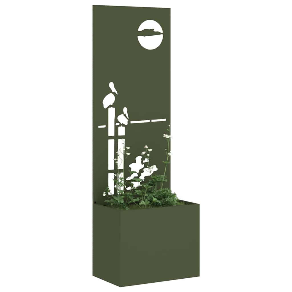 Tela de privacidade para jardim verde-oliva 50 x 32 x 150 cm