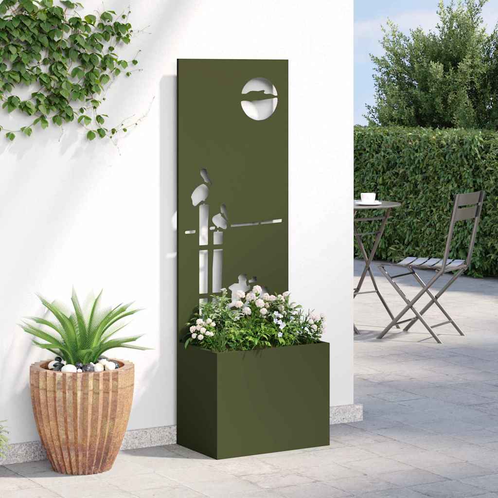 Tela de privacidade para jardim verde-oliva 50 x 32 x 150 cm