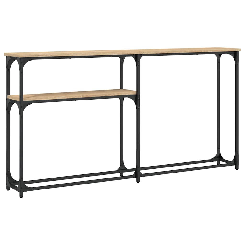 Mesa consola 145x22,5x75cm derivados de madeira carvalho sonoma