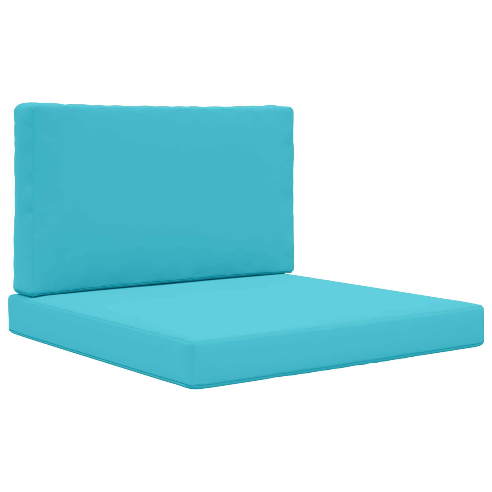 Almofada para sofá externo poliéster turquesa 80 x 80 x 8 cm