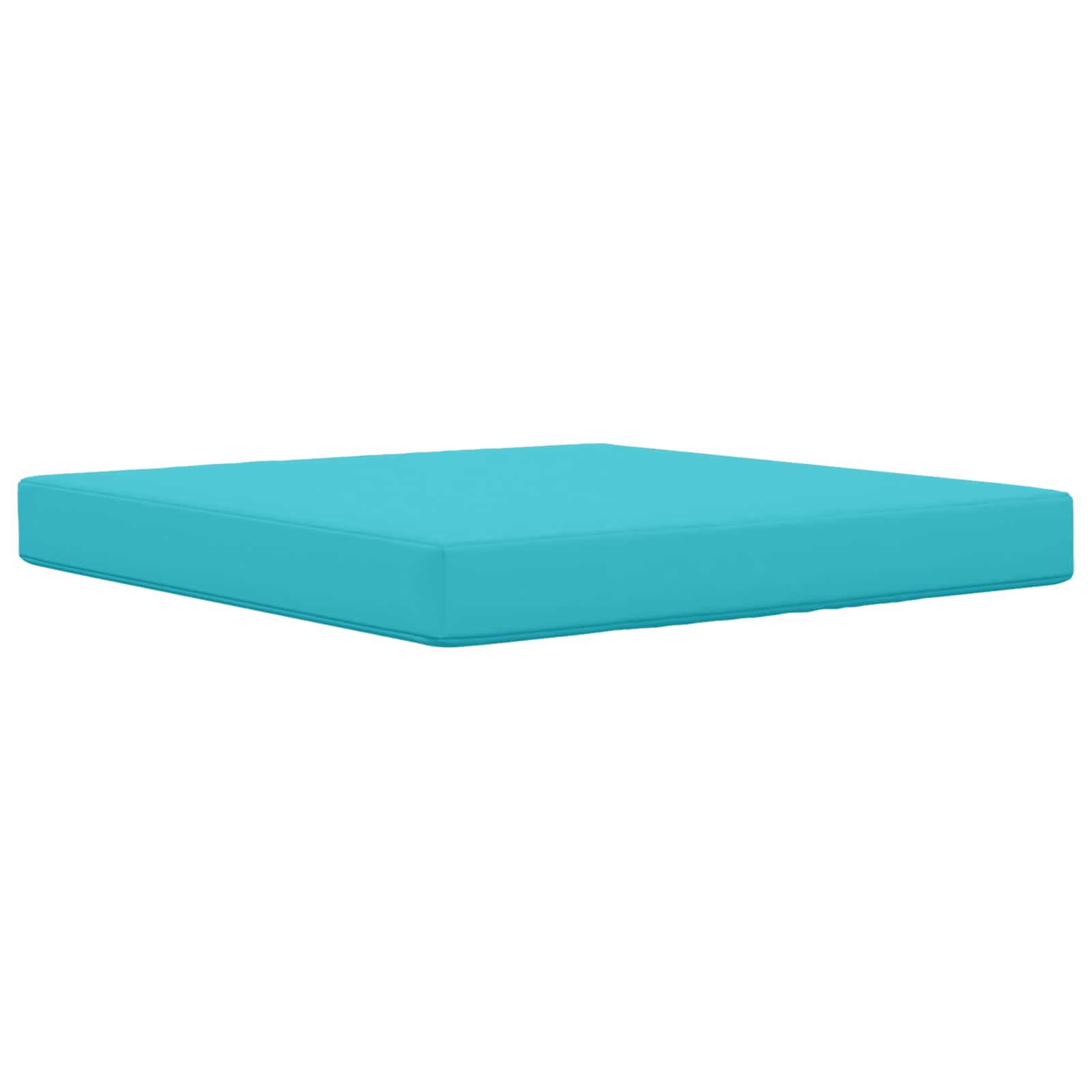 Almofada para sofá externo poliéster turquesa 80 x 80 x 8 cm
