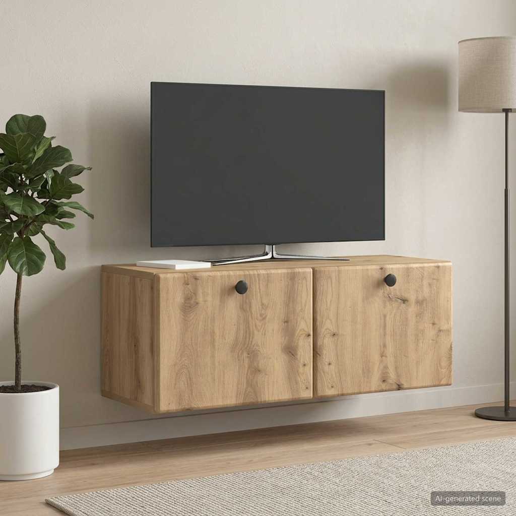 Gabinete de TV de parede 78,5 x 31 x 30 cm carvalho arttisan