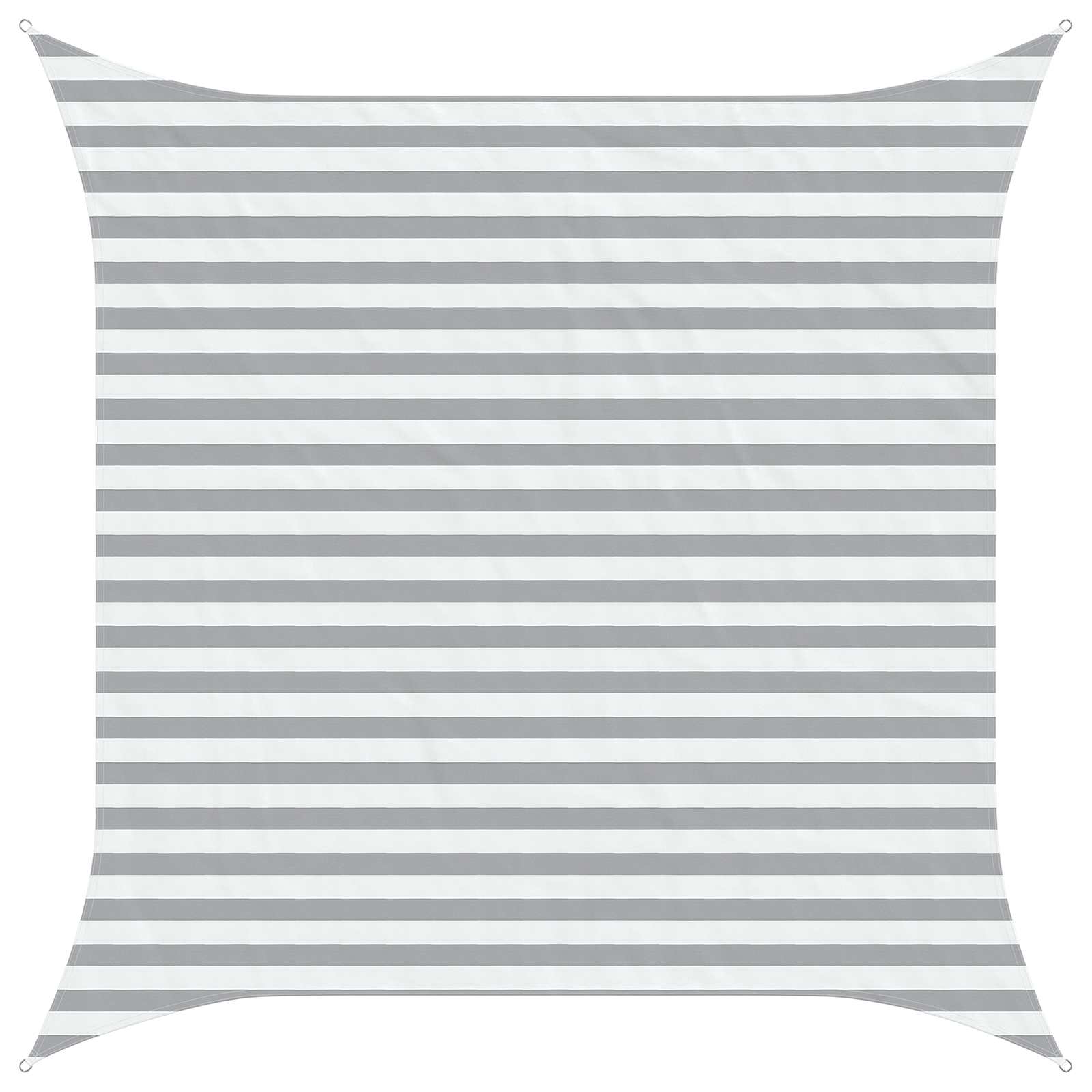 Vela de sombra solar cinza claro e branco 3 x 3 m